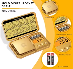 Hochpräzise 200g/0,01g Mini-Digitalwaage mit LCD-Hintergrundbeleuchtung für Diamanten, Schmuck und Gewichtsmessungen - Product Image 4