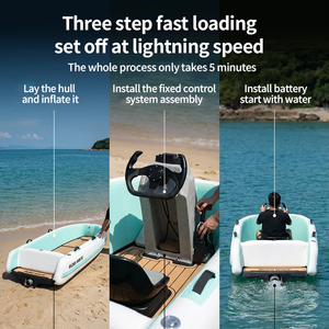<span class=keywords><strong>Bote</strong></span> de Karting Eléctrico RUSH WAVE, Velocidad de 52 km/h, Kart Eléctrico de 16KW para Lagos de Agua Dulce Tranquilos - Product Image 5