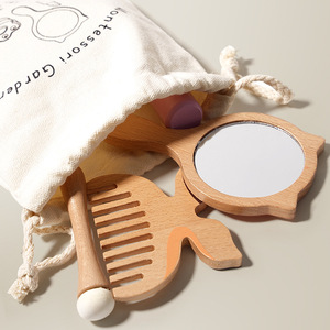 Educazione precoce finta gioco Set per ragazze gioco in legno per bambini gioco casa principessa Kit per il trucco di legno giocattoli per bambini - Product Image 3