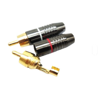 Nuevo Conector RCA Gris en Oferta, Conector de Audio y Video RCA de 6X6X2cm para Soldadura
