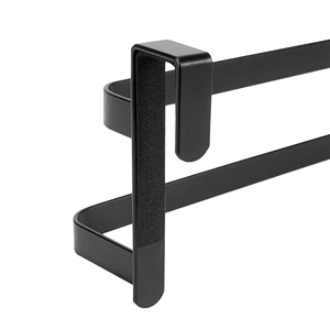 캐비닛 도어 타월 바 위에 욕실 찬장 용 주방 캐비닛 스틸 2 층 바 랙 용 타월 홀더 - Product Image 2