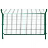 Pagar Kawat Jaring Ganda Persegi Galvanis Celup Panas, Tahan Tarik Tinggi, Ramah Lingkungan, untuk Pengaman Kebun Surya, Jalan Raya, Kebun Buah, dan Lahan Pertanian