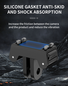 KC12-ACE Metal Aksiyon Kamerası Hızlı Çıkarma Tabanı, Ekstrem Sporlar ve Vlog Çekimleri için Ağır Hizmet Tipi İki Uçlu Katlanabilir Montaj Adaptörü ile - Product Image 4