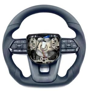 <span class=keywords><strong>Toyota</strong></span> FJ120 FJ150 LC200 LC300 Fortuner 4Runner 2007-2025 için Direkt Uyumlu Deri Direksiyon Simidi Kontrol Düğmeleriyle - Product Image 1