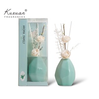 Diffuseur de Parfum Luxe à Bâtonnets en Huile Essentielle 20 ml pour Maison, Bouteille en Verre avec Emballage Personnalisé, Rafraîchissant d'Air
