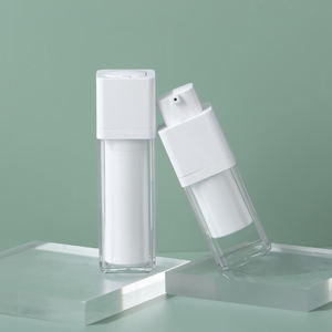 15ML 30ML 50ML Kunststoff-Lotion-Creme-Sonnenschutzcreme-Flasche mit Doppeldeckel, <span class=keywords><strong>Airless</strong></span>-Pumpe, Drehverschluss, Auslaufsichere Reise-Hautpflegeverpackung - Product Image 4