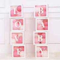 Boîtes en papier surprise en PVC transparent pour ballons, anniversaire d'un garçon, fête de mariage, avec des cadeaux de Noël, des cadeaux de la Saint-Valentin, des jouets