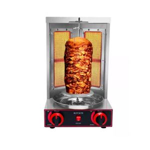 Machine à <span class=keywords><strong>Kebab</strong></span> à deux brûleurs en céramique, gaz, rotation automatique, poulet, Shawarma, Grill, petit <span class=keywords><strong>Kebab</strong></span>, brochette - Product Image 6