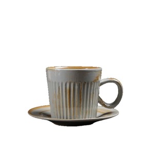 Tasses à expresso vintage - Tasses japonaises rétro en <span class=keywords><strong>terre</strong></span> <span class=keywords><strong>cuite</strong></span> conçues dans un style niche, faites à la main, style wabi-sabi, tasses à thé de l'après-midi en céramique - Product Image 5