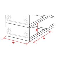 Configurateur de support de congélation à 2 tiroirs pour congélateur ultra basse température et réservoir d'azote liquide pour tubes d'échantillons sanguins