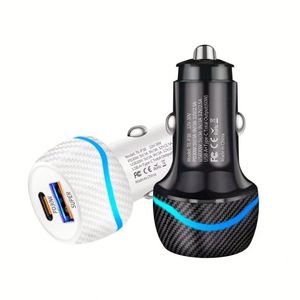 High Quality USB C+A Car Charger PD 30W Fast Charging Cigarette Lighter Car Charger Adapter with Box Package - Product Image 5