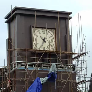 4m avec veilleuse LED espace public jardin monumental grand extérieur taille géante tour <span class=keywords><strong>horloge</strong></span> lieux grande échelle temps roue montre - Product Image 1