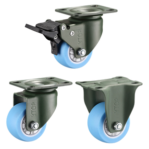 Roda resistente para móveis, militar, rotação de 1.5 polegadas/2 polegadas/360 graus, rotação para casa, com freio de travamento - Product Image 1