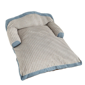 Lit rectangulaire pour chat, canapé chaud d'hiver pour chats et chiens, rembourrage en fibre de polyester, lavable à la main, utilisation en automne et en hiver - Product Image 5