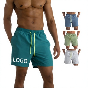 <b>Mens</b> 2 in 1 Swim Shorts Quick Dry Compression Liner Drawstring Elastic Waist Beach <b>Trunks</b> Gym Training Shorts - Product Image 4