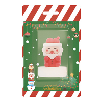 Cadeaux pour enfants : Tampons décoratifs amusants en plastique souple, motif poupée carrée de dessin animé, pour Noël et les fêtes, vente en gros