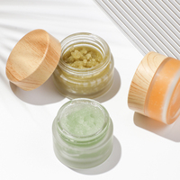 Offre Spéciale Privé Étiquette Hydratant Nourrissant Soin Des Lèvres Ensemble Oem Gommage des Lèvres de Sucre Exfoliant Fruits Lèvre Organique Gommage Avec cuillère