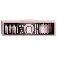 Ensemble de pinceaux de maquillage Dazzling Deluxe Diamond Pro Collection Premium de 26 pièces Pinceaux de maquillage en strass étincelants