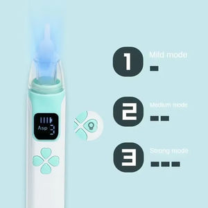 Aspirateur nasal électrique 3-en-1 pour bébé, silencieux, pour le nettoyage des voies respiratoires et la rhinite, accessoire de soin pour nouveau-né - Product Image 3
