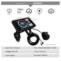 Kit de conversion de roue arrière pour vélo électrique 135 mm Dropout 72 V 3000 W MTX39 avec contrôleur 60 A et écran couleur UKC1