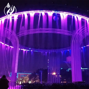 2025 vendita calda su misura programmabile digitale rotonda fontana <span class=keywords><strong>di</strong></span> acqua tenda <span class=keywords><strong>di</strong></span> acqua cascata pioggia adatto per il centro commerciale - Product Image 5