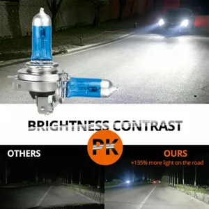 หลอดไฟหน้ารถยนต์ HID ฮาโลเจน ซีนอน H7 100W สว่างพิเศษ 12V 6500K สีขาวซุปเปอร์ไวท์ สำหรับรถยนต์ SUV มอเตอร์ไซค์ ไฟขับขี่ ไฟตัดหมอก - Product Image 3