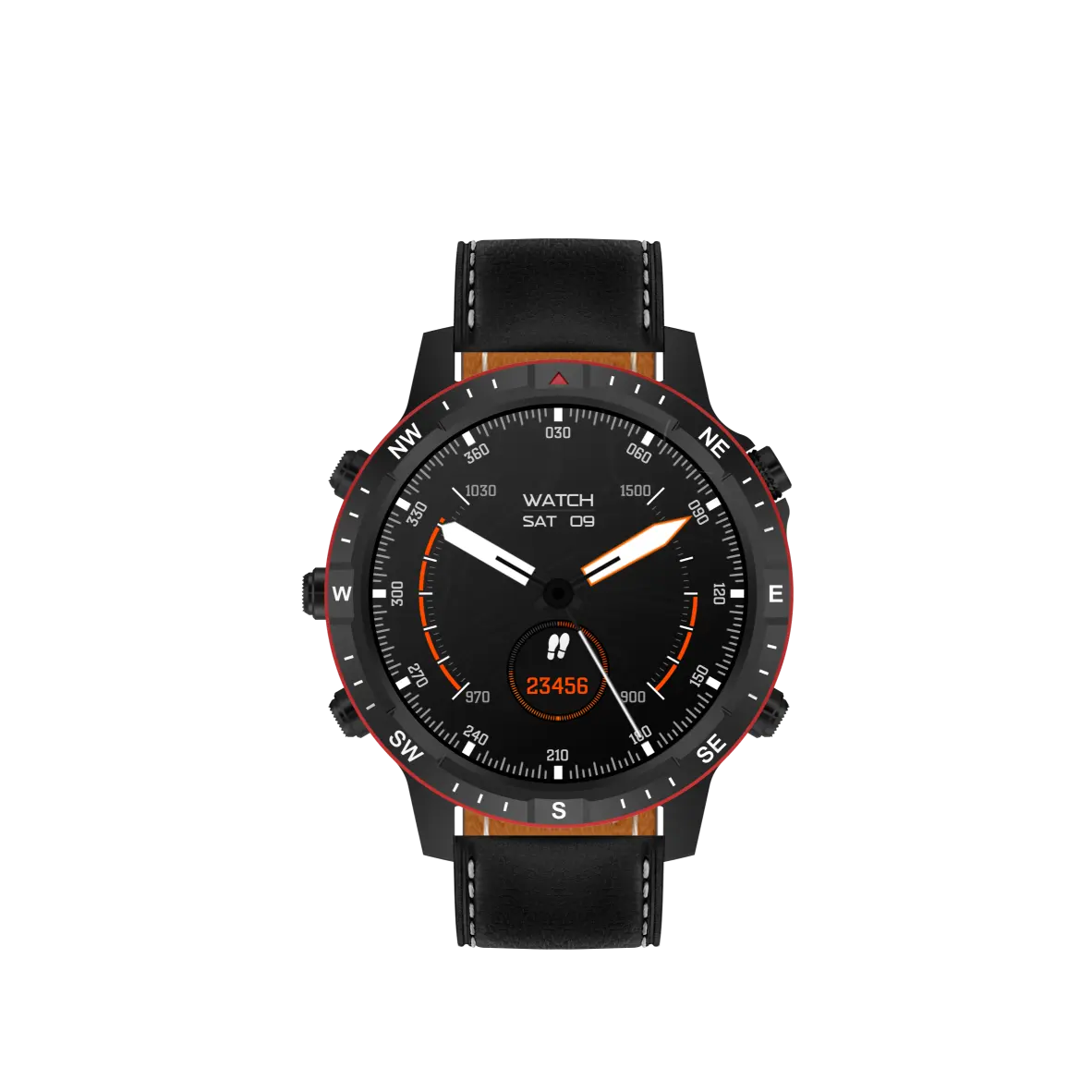 Jam tangan pintar pemosisian Global jam tangan pintar olahraga layar HD AMOLED kotak baja baterai 420 mAh s60