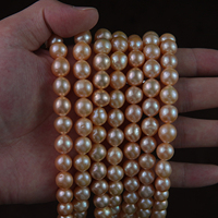 Vente en gros de perles Edison de 10-11 mm, blanches, roses, violettes, perles en vrac pour femmes, fabrication de bijoux faits main