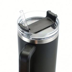 Wholesale Custom 40Oz Stainless Steel <b>Tumbler</b> <b>With</b> <b>Straw</b> <b>Cup</b> <b>With</b> Handle <b>Tumbler</b> Outdoor Insulated Travel Mug Car <b>Cup</b> - Product Image 4