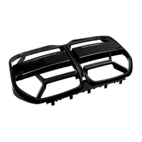 Pour BMW Série 4 G26 Gran Coupé 2021+ Style CS Grille avant noire brillante en ABS moulé par injection