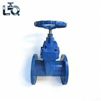 Vanne à opercule GGG50 à emboîtement, pour tuyaux PVC souterrains, avec commande par volant, vanne à opercule à siège souple DI.