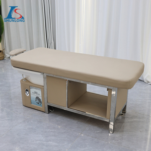 Fauteuil de lavage professionnel multifonctionnel pour spa capillaire, lit de shampoing de luxe pour salon de coiffure avec vapeur intégrée - Product Image 5