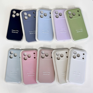 เคสโทรศัพท์ซิลิโคนลายเลนส์กล้อง สำหรับ iPhone 11 12 13 14 15 16 17 18 Pro Max สีพื้น เรียบหรู ทันสมัย - Product Image 5