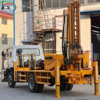 Machine de forage de puits d'eau montée sur camion, occasion, en promotion, profondeur 200m, pour puits civils