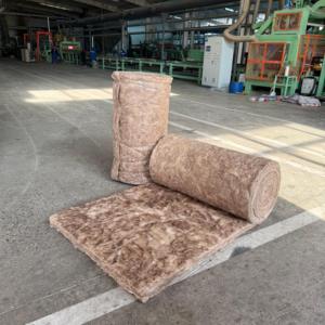 Couverture en laine de verre brun bio-sourcée et sans formaldéhyde et isolant en fibre de verre pour l'<span class=keywords><strong>isolation</strong></span> des maisons et des appartements - Product Image 2