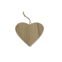 Ornements suspendus en bois en forme de cœur personnalisés, tranches de bois naturel pour arbre de Noël, fête de Noël, décoration de la maison