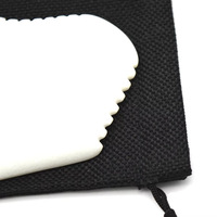 Planche de massage Gua Sha en jade Xiuyan en gros avec dents pour masser le visage et tous les méridiens du corps