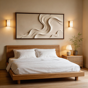 <span class=keywords><strong>Arte</strong></span> Murale Astratta Moderna in Stile Wabi Sabi Minimalista, Dipinto 3D Testurizzato Fatto a Mano su Misura per Soggiorno - Product Image 3