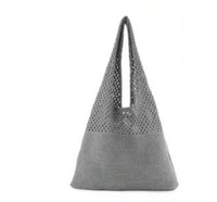 Sacs à main tricotés de créateur pour femme, grands cabas de grande capacité, sacs de plage d'été, grands sacs à bandoulière décontractés tissés ajourés