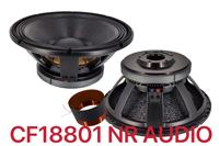 Haut-parleur de subwoofer actif de 18 pouces, 2000 W, 8 ohms, étanche, avec coque en aluminium, aimant en ferrite de 280 mm, cornet de 5 pouces pour systèmes de DJ, CF18801
