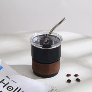 Mini 2oz gelato al vino bicchiere bicchiere riutilizzabile tazza carino regalo stermos <span class=keywords><strong>acero</strong></span> inossidabile caffè latte acqua bere tazze per la colazione - Product Image 2