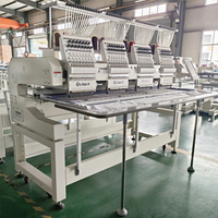 Meilleure vente machine à broder industrielle Dahao multi-têtes 4 têtes 12 15 aiguilles pour broderie de tissu de casquette et chemise