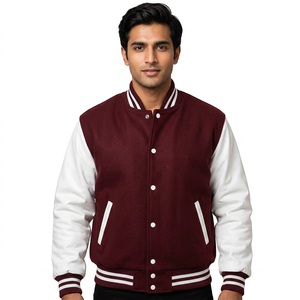<b>Top</b> Sale Men's Satin Varsity Jackets New Slim Fit 100% Polyester Satin Bomber for Winter - Product Image 1