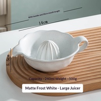 Cross-border Manual Ceramic Fruit Orange Lemon Juice Bowl Simple Kitchen Small Complementary Food Pressing