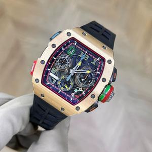 Montre mécanique automatique <span class=keywords><strong>de</strong></span> luxe pour homme, type baril <span class=keywords><strong>de</strong></span> <span class=keywords><strong>vin</strong></span>, or rose, miroir saphir, haute qualité, RM65-01, montre <span class=keywords><strong>de</strong></span> chronométrage pour affaires - Product Image 4