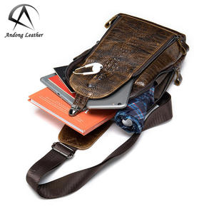 Bolso Bandolera Cruzado de Cuero Vacuno Genuino Andong, Estilo Retro, para Hombre, de Gran Capacidad, para Uso Diario y al Aire Libre - Product Image 6