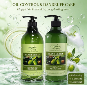 Ensemble shampoing et gel douche à l'huile d'olive Cayilin – Contrôle du sébum, volume moelleux, soin anti-pelliculaire et parfum longue durée - Product Image 6