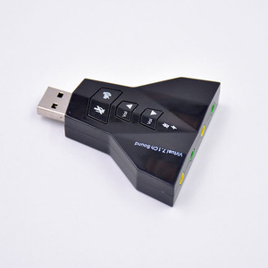 USB bên ngoài 2.0 âm thanh ảo Card âm thanh + Mic adapter chuyển đổi máy tính xách tay - Product Image 2