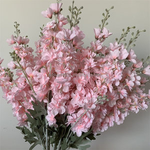 E-237 Flores de Seda al por Mayor, Flores Artificiales, Flores Falsas para Boda, Delphinium Rosa Artificial, Ramas Largas - Product Image 3
