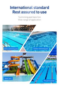 High-quality swimming pool lane lines | PVC anti-collision <b>inflatable</b> pool divider ropes | Durable, environmentally friendly, - Product Image 6